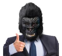Hulaiyaa Halloween Maschera da Scimmia per Adulto, Maschera di Selvatico Gorilla Animale in Lattice, Animale Maschera Divertente per Travestimento Carnevale di Compleanno Parata Halloween Decorazione