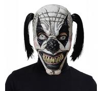 Hulaiyaa Maschera da Clown Halloween, Maschera da Pagliaccio Spaventoso, Halloween Carnevale Orrore Clown Maschera per Adulti Cosplay travestimento Costume Festa a Tema Prop