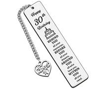 HULALA Felice 30° segnalibro regali di compleanno per donne uomini migliori amici figlia figlio nipote Gandson moglie fidanzata dietro di te tutti i tuoi ricordi