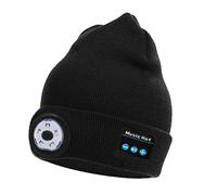 HULG Cappello Bluetooth Regali Natale, Berretto Bluetooth Uomo Cappello Uomo Invernali con Cuffie Bluetooth Idee Regalo Uomo Donna Berretto Bluetooth Sport all'Aria Aperta (Color-01)