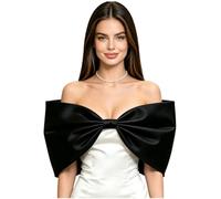 HULIJA Donna Coprispalle con Fiocco Camicia Elegante Top Camicetta Stile | Lussuoso,Classico,Elegante Con Spalle Scoperte,Cerimonia,Affari,Esibizioni,Lavoro,Gala,Serata,Festa Del Tè,Aspetto Alla Moda