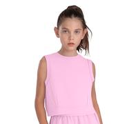 HULIJA Tank Top Estivo Senza Maniche Bambine Stretch Camicia Base Sportiva Respiro Palestra Allenamento E Jogging Rosa 9-10 Anni
