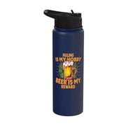 Huling è la mia birra per hobby è la mia ricompensa. Huling Stainless Steel Insulated Water Bottle