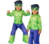 Hulk Costume da Bambino Supereroe Marvel Ragazzi Vestito Libro Giorno Età