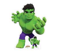 Hulk Da Spidey E His Stupefacente Friends Sagoma di Cartone Con Gratuito Mini