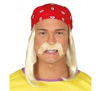 Hulk Hogan Wrestler - Foulard con capelli e lacci