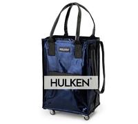 HULKEN - Borsa per la spesa riutilizzabile con ruote - Borsa a rotel S Blu Notte