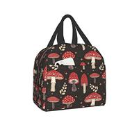 Hulnulnu Borsa termica per il pranzo, a forma di fungo, riutilizzabile, portatile, impermeabile, per picnic, ufficio, lavoro