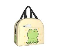 Hulnulnu Borsa termica per il pranzo a forma di rana, riutilizzabile, portatile, impermeabile, per picnic, ufficio, lavoro