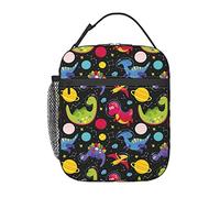 Hulnulnu Borsa termica per il pranzo con dinosauri, riutilizzabile, portatile, impermeabile, per picnic, ufficio, lavoro