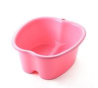Hulpuog Secchio per lavare i piedi per vasca idromassaggio grande in plastica per la cura dei piedi a casa Rilassamento Pedicure per la rimozione della pelle morta Regalo per la cura dei piedi (rosa)