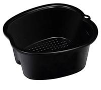 Hulpuog, vasca idromassaggio, lavapiedi in plastica di grandi dimensioni per ammollo i piedi, secchio per il lavaggio dei piedi per la casa, pedicure, regalo per la cura dei piedi (nero)