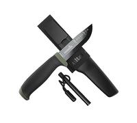 Hultafors Ok4 Set coltello bushcraft e acciarino I Pacchetto sopravvivenza per attività outdoor I Con supporto per cintura e passante I Ideale per la fauna selvatica e per accendere il fuoco I 380276