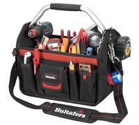 Hultafors Work Gear HT5587 Open-Top Tool Carrier, 32 Pockets, Heavy Duty Ballistic Polyester Tool Bag, Durable Base Pad Feet, Injected Molded Handle, Electrical Tape Strap, Measuring Tape Clip