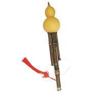 Hulusi A Nove Fori Si Bemolle/do Chiave Per Suonare E Imparare Strumenti A Fiato Con Scatola E Nodo Cinese Professionale Hulusi (Color : B flat)