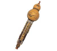 Hulusi Flauto a tre toni Cucurbita in Do bemolle B Flauto di zucca Zucca professionale Strumento musicale cinese fatto a mano