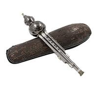 Hulusi Flauto C/Sib Chiave, Hulusi Cinese Ambientale, Cucurbita Staccabile, Strumento Tradizionale, for Principianti Amatori Musicali /80 (Color : Bronze, Size : Bb key)