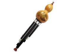 Hulusi Flauto Di Zucca In Ebano Prestazioni Professionali Tipo C Maggiore Si Bemolle Strumento Seta Adatto Ai Principianti(C major)