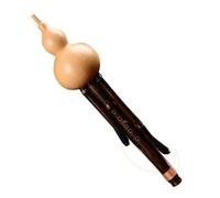 Hulusi, flauto tradizionale cinese Hulusi, zucca cucurbita, strumento musicale etnico Hulusi artigianale con custodia for principianti amanti della musica, strumento a fiato (tasto F)(A Key)