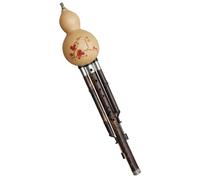 Hulusi Strumento Musicale Flauto Di Cucurbita Ad Ampio Spettro Da Nove A Sette Fori, Strumento Musicale Tradizionale Cinese A Forma Di Zucca Etnica (Color : C key)