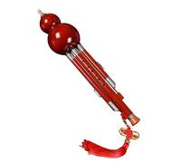 Hulusi Strumento Musicale Flauto Di Zucca Piatto Hulusi A Tre Note In Legno Di Sandalo Rosso Con Prestazioni Professionali, Tipo Chiave C/SI, Con Custodia (Color : B flat)