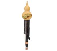 Hulusi Strumento Musicale Strumento Musicale Professionale Per Flauto Hulusi In Bambù, Zucca Naturale, Per Adulti E Principianti (Color : 02, Size : F key)