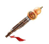 Hulusi Strumento Musicale Strumento Musicale Zucca Hulusi In Bambù Tricolore Naturale E Durevole Anticaduta Con Chiave C/chiave Piatta B Con Custodia (Color : B flat)