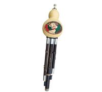 Hulusi Strumento Musicale Studente Hulusi Di Bambù Etnico Cinese Per Adulti Che Suona Lo Strumento Flauto Hulusi Con Custodia (Color : 02, Size : B flat)