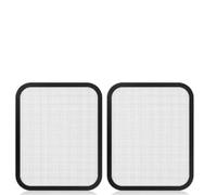 Hulvyzu 2 Pz Paraspruzzi per Friggitrice ad Aria Universale 22*17*0,5cm, Protezione Antispruzzo in Acciaio Inox a Maglie Fini, Accessori per Friggitrice ad Aria per Cosori Airfryer/ Dual Blaze TwinFry