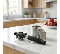 Hulvyzu Apriscatole Manuale Professionale in Acciaio Inox + Plastica, Apriscatole a Leva Manuale Laterale, Can Opener Vecchio Stile, Apribottiglie Senza Sforzo Multifunzionale, Gadget da Cucina