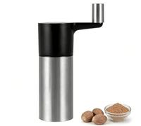 Hulvyzu Macina Noce Moscata Multifunzionale, Macina Manuale per Noce Moscata, Macinino Spezie con Scatola di Stoccaggio, Macinaspezie in Acciaio Inox, Grattugia per Noci Moscate per Casa e Ristorante