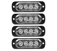 HULX Luci di Posizione per Auto, 4 PZ 4 LED Indicatori di Direzione per Auto Indicatori di Direzione Laterali per Auto 12V 24V (Giallo)