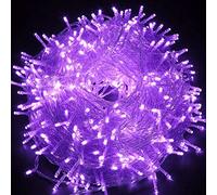 HULX Luci di Stringa Fata Albero, 10m 80LED Luci di Natale a LED Scintillio USB per Albero (Viola)