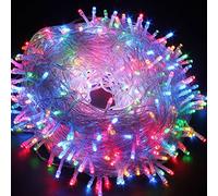 HULX Luci di Stringa Fata Albero di Natale, 5m 50LED Scintillanti a Batteria (Multicolore)