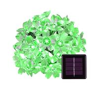 HULX Luci Stringa di Fiori, 6m 30LED Luci a Stringa di Fiori Solari Luci a Stringa di Fata con 8 Modalità Impermeabili per Giardino (Verde)