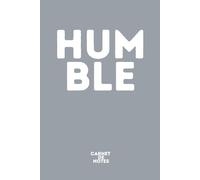 HUM-BLE | Carnet de notes “Mots Coupés” | 172 pages | Format 6x9" : Carnet ligné pour rester simple, garder les pieds sur terre et avancer sans ego | Cadeau original: Livre-Objet