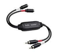 Hum Reducer Ground Loop Isolator 38 cm / 14.96in 2 canali maschio a femmina filtro stereo per set-top unit e amplificatore uso Phono Isolator Av Receiver Set di accessori