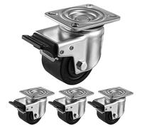Humagineer 70mm Route per Mobili Pesanti, Capacità di Carico 2000KG, Pneumatici Extra Larghi Ruote per Spostare Mobili, Rotelle in Nylon Durevoli per Elettrodomestici, Macchine,Carrello,Set di 4 Pezzi