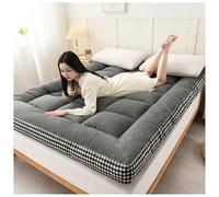 HUMAJORY Materasso Futon Giapponese da Pavimento, Materasso Arrotolabile Pieghevole e Spesso, Materassino Tatami, Lettino for Gli Ospiti for Divano da Campeggio(Gray,150x200cm)