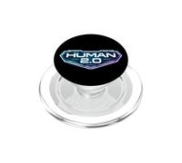 Human 2.0 Biohacking Biohacker Aggiornamento Longevità Futuristico PopSockets PopGrip per MagSafe