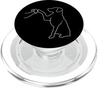Human And Dog Paw Fist Bump Dog Lover Dog And Man Friendship PopSockets PopGrip per MagSafe
