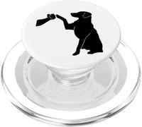 Human And Dog Paw Fist Bump Dog Lover Dog And Man Friendship PopSockets PopGrip per MagSafe