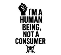 Human Being Not a Consumer Notebook: Empowering Lined Journal for Students, Teens & Creative Expression: 96-Page Motivational Planner or Diary for ... - Inspiring Gift for Writers and Thinkers