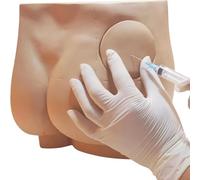 Human Buttock Injection Practice Model, Hip Injection Training Simulator, Removable Skin Module and Rectal Module Buttock Muscle Training Model, for Education Medicine Nursing Professions