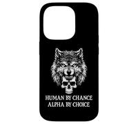 Human By Chance Alpha Wolf Choice Big Dad Wolf Man Werewolf Custodia per iPhone 14 Pro