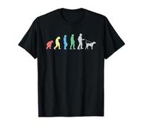 Human Evolution T-Shirt I Dog Walker Evolution Maglietta