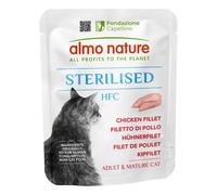 Almo Nature HFC Sterilised6 x 50 g Umido per gatti - Filetto di pollo