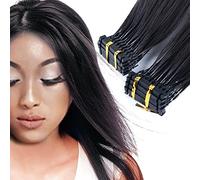 ,Human hair,28in/70cm,Extension in Vero Capello Umano Senza Cuciture 6d, Texture Liscia E Setosa, Trattabili Con Permanente E Tintura, 5 File per Un Restyling Dei Capelli Da Donna
