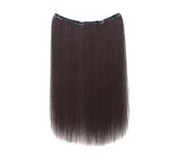 Human Hair Extensions Clip, Seamless Hair Extensions, 20-Inch Long Straight Hairpiece, Natural Looking Invisible Wig for Dance, Party, Daily Wear, Dance Performances