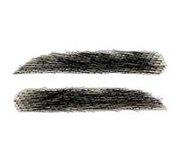Human Hair False Eyebrows | Real Hair, Black, 1 Pair | Hand